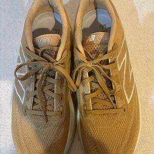 New Balance 1080 Women's Athletic Sneakers in Tan